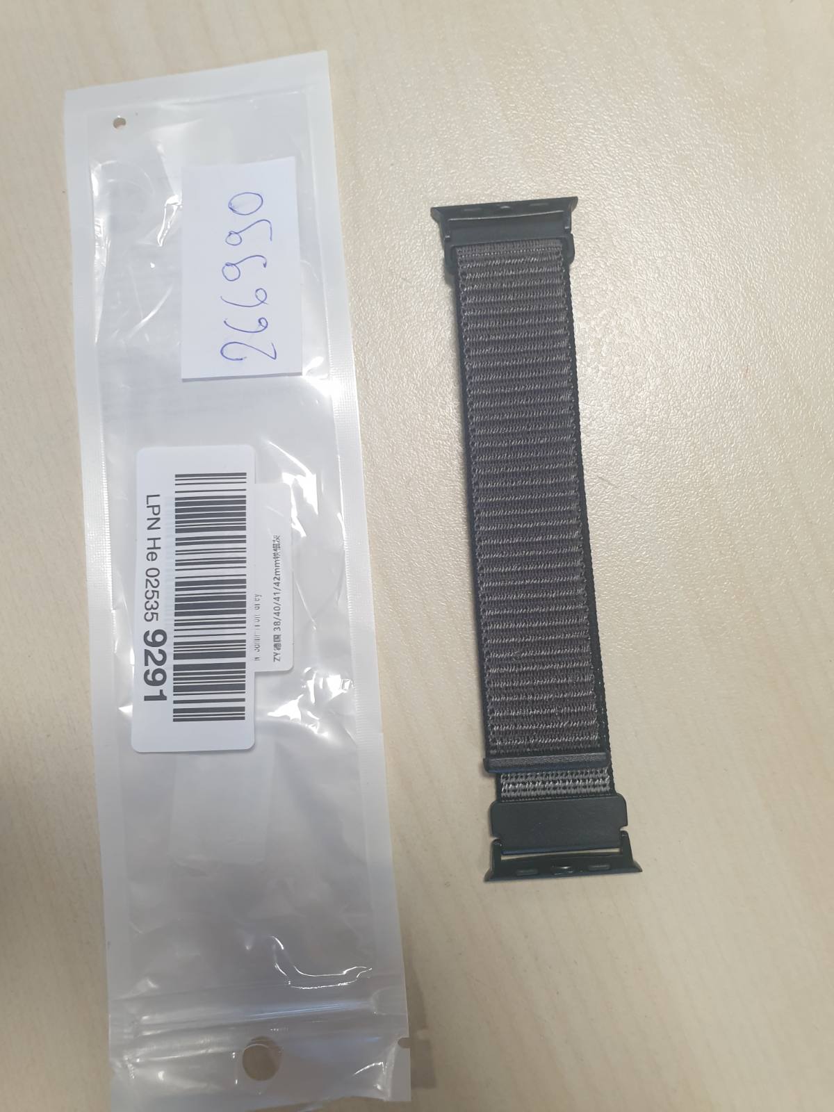 266990 - BCUCKOOD Rrip sportiv prej najloni për Apple Watch 38mm 40mm 41mm 42mm (Seria 11 10) për femra dhe meshkuj, gri hekuri