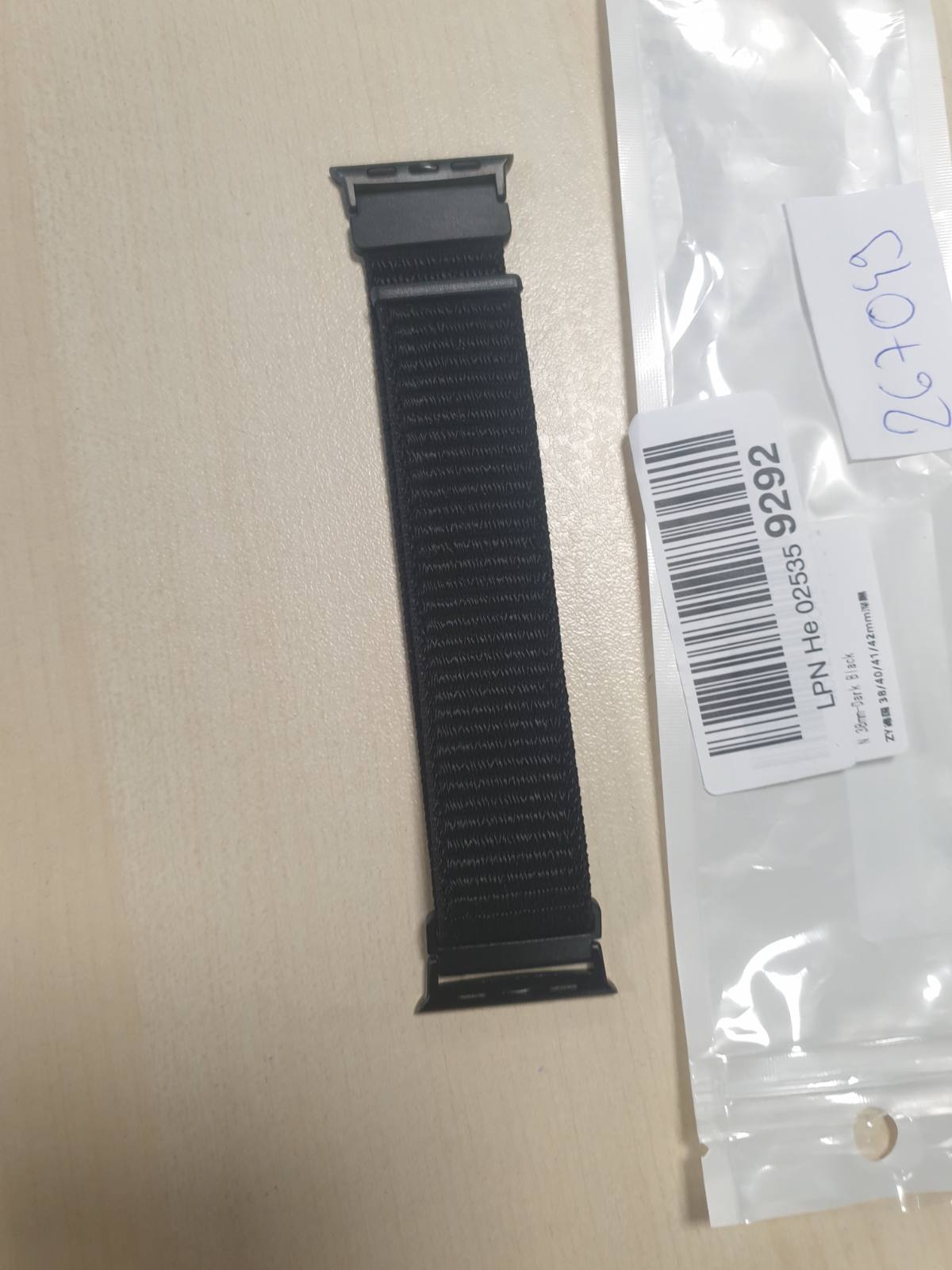 267049 - RRIP SPORTIV PREJ NAJLONI BCUCKOOD I PAJTUESHËM ME APPLE WATCH 38MM 40MM 41MM 42MM (SERIA 11 10) PËR FEMRA DHE MESHKUJ, I ZI I ERRËT