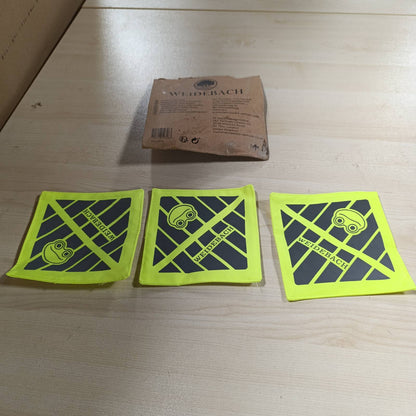 275701 - WEIDEBACH® Reflektorë për karrocë fëmijësh 5x shumë reflektues me dizajn argëtues me bretkosë, mbyllje universale me Velcro