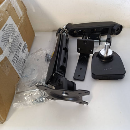 320038 - AMAZON BASICS Mbështetëse për tavolinë për monitor kompjuteri, krah monitori me sustë gazi, e rregullueshme, për monitorë deri në 27 inç (68.6 cm), e zezë