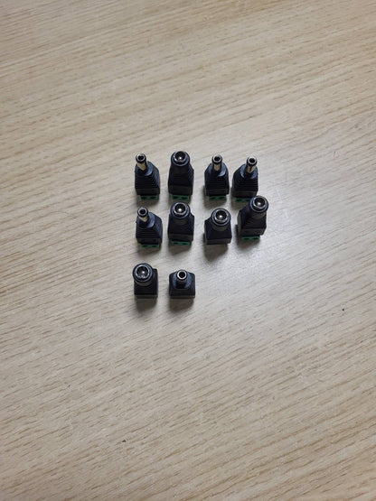 277071 - lidhje, adaptor rryme DC, spinë rryme DC 5.5 x 2.5 mm në bllok terminali dypolar (5x) + adaptor rryme DC prizë DC 5.5 x 2.5 mm në bllok terminali dypolar (5x)
