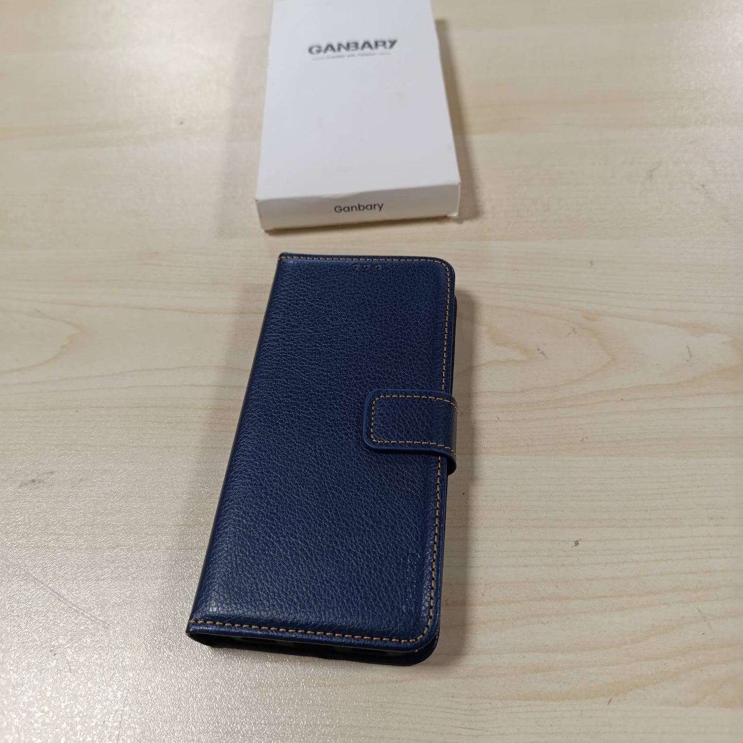 277162 - GANBARY Mbrojtëse telefoni për Google Pixel 10/10 Pro, Mbrojtëse lëkure premium, me palim, mbyllje magnetike, funksion mbështetës - Blu e errët