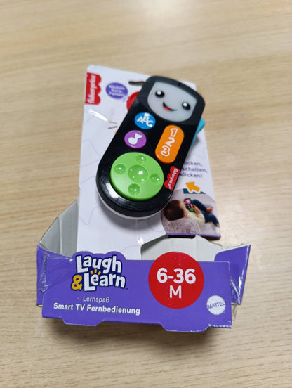317937 - TELEKOMANDË për TV inteligjent FISHER-PRICE - Lodër elektronike me përmbajtje mësimore, drita dhe mbi 20 këngë, për fëmijë nga 6 muajsh, HGY50