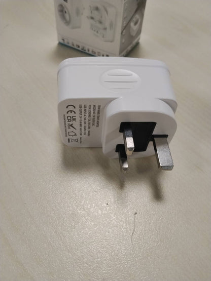 320376 - HOPPAC Adaptor Prize UK, 3 porta USB-A dhe 1 portë USB-C, 5-në-1, për Mbretërinë e Bashkuar dhe Francë