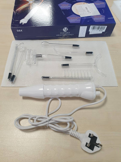 315545 - YOFULY Shkop me Frekuencë të Lartë me 7 Tuba Argoni Vjollcë, Shkop Portativ për Fytyrën, Makinë Bukurie, Masazhues Fytyre për Reduktimin e Rrudhave, Shtrëngimin e Lëkurës dhe Trajtimin e Akneve