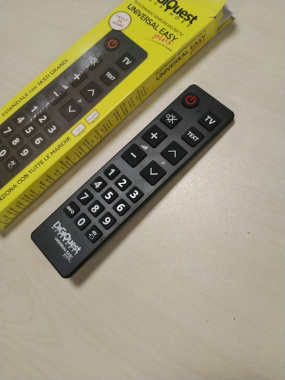 320626 - DIGIQUEST Telekomandë Easy Universal TV, Butona të mëdhenj, e lehtë për t’u përdorur
