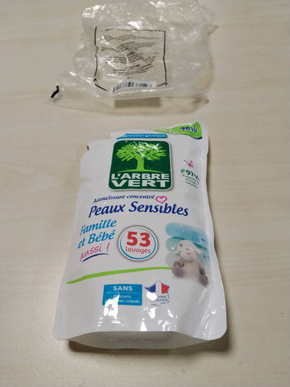 319191 - L'ARBRE VERT Zbutës rrobash i koncentruar, 800 ml, hipoalergjik, 53 larje