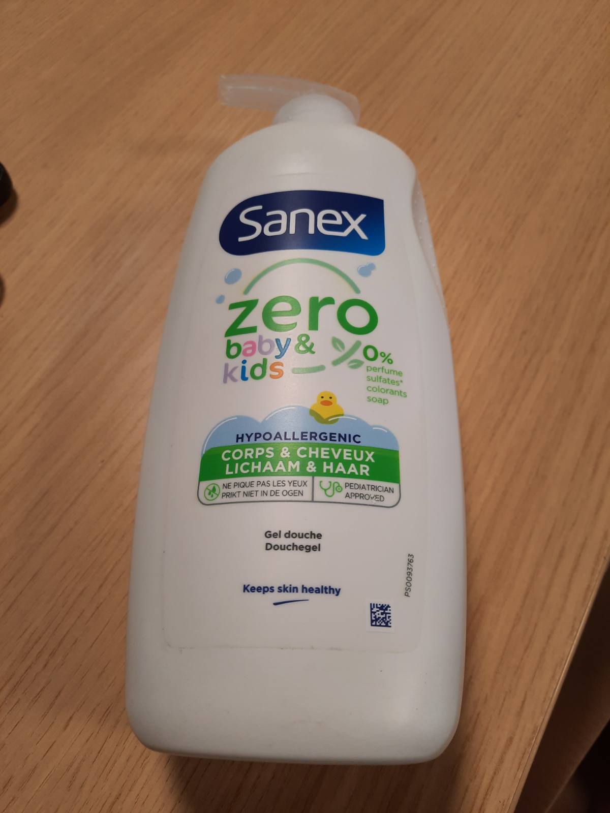 318896 - SANEX POMPË XHELI DUSHI ZERO BABY KIDS, PA SAPUN, PËR LËKURË DELIKATE, FOSHNJE DHE FËMIJË, 700 ML