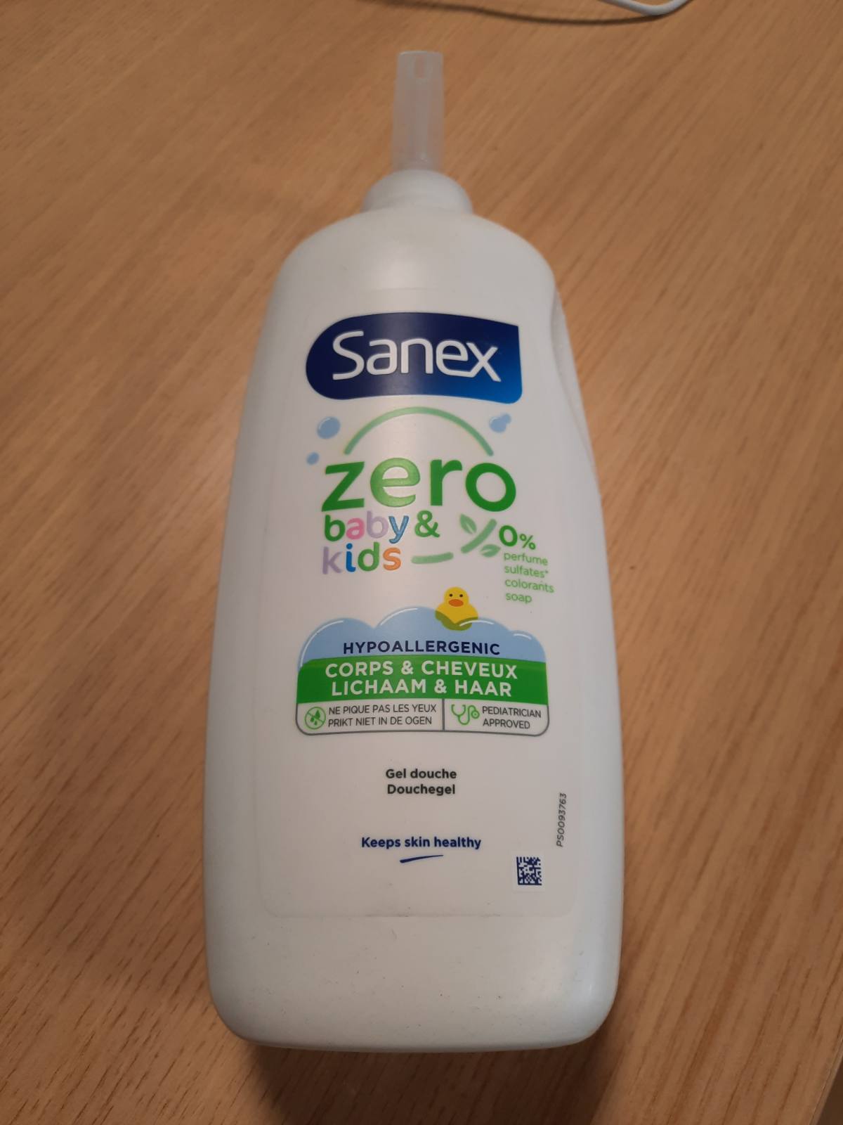 318895 - SANEX POMPË XHELI DUSHI ZERO BABY KIDS, PA SAPUN, PËR LËKURË DELIKATE, FOSHNJE DHE FËMIJË, 700 ML