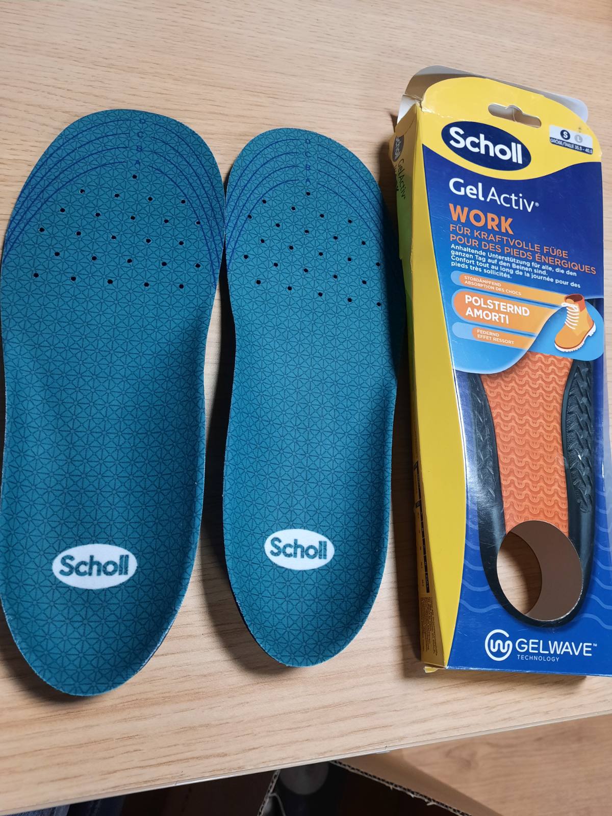 318234 - SCHOLL Sholla pune GelActiv për këpucë pune, madhësitë 35.5-40.5, 1 palë sholla xheli