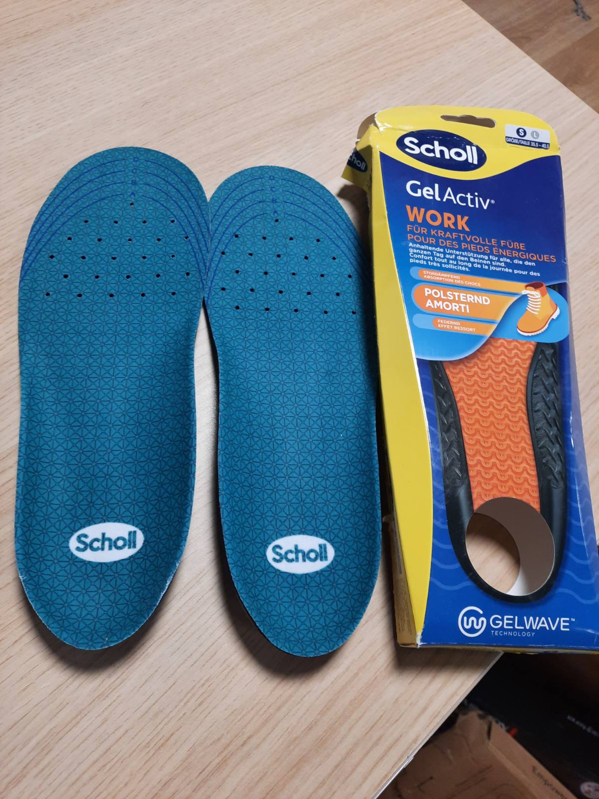 318233 - SCHOLL Sholla pune GelActiv për këpucë pune, madhësitë 35.5-40.5, 1 palë sholla xheli