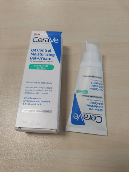 318136 - CERAVE Krem-xhel hidratues për fytyrën 52 ml për kontrollin e yndyrës - 3 ceramide esenciale, niacinamide, acid hialuronik