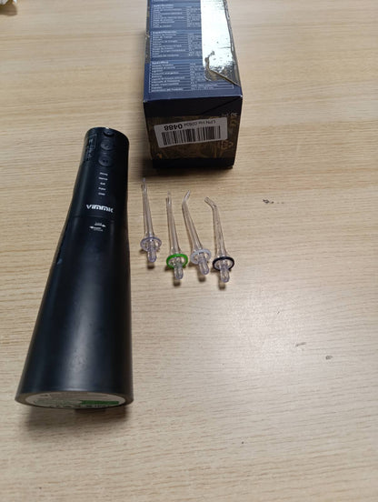316465 - VIMMK Ujitës Elektrik pa Tel për Ujitje Orale me 5 Mënyra & 8 Gryka, i Rikarikueshëm USB-C, IPX7 i Rezistueshëm ndaj Ujit, Rezervuar Uji 300ML (i Zi)