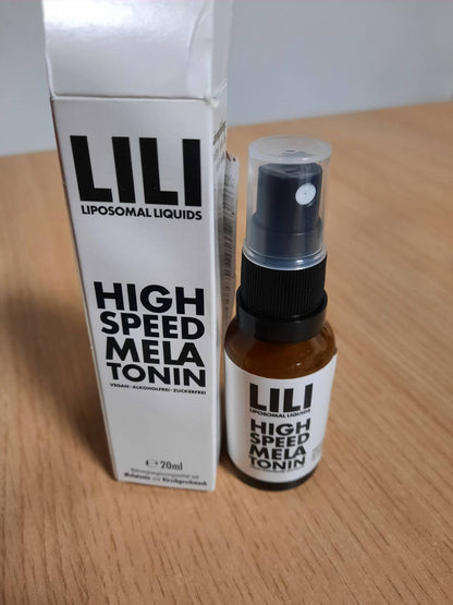 298793 - Sprej MELATONINE me Shpejtësi të Lartë - 0.5 mg melatoninë për spërkatje - 160 spërkatje - vegan, pa alkool dhe pa sheqer