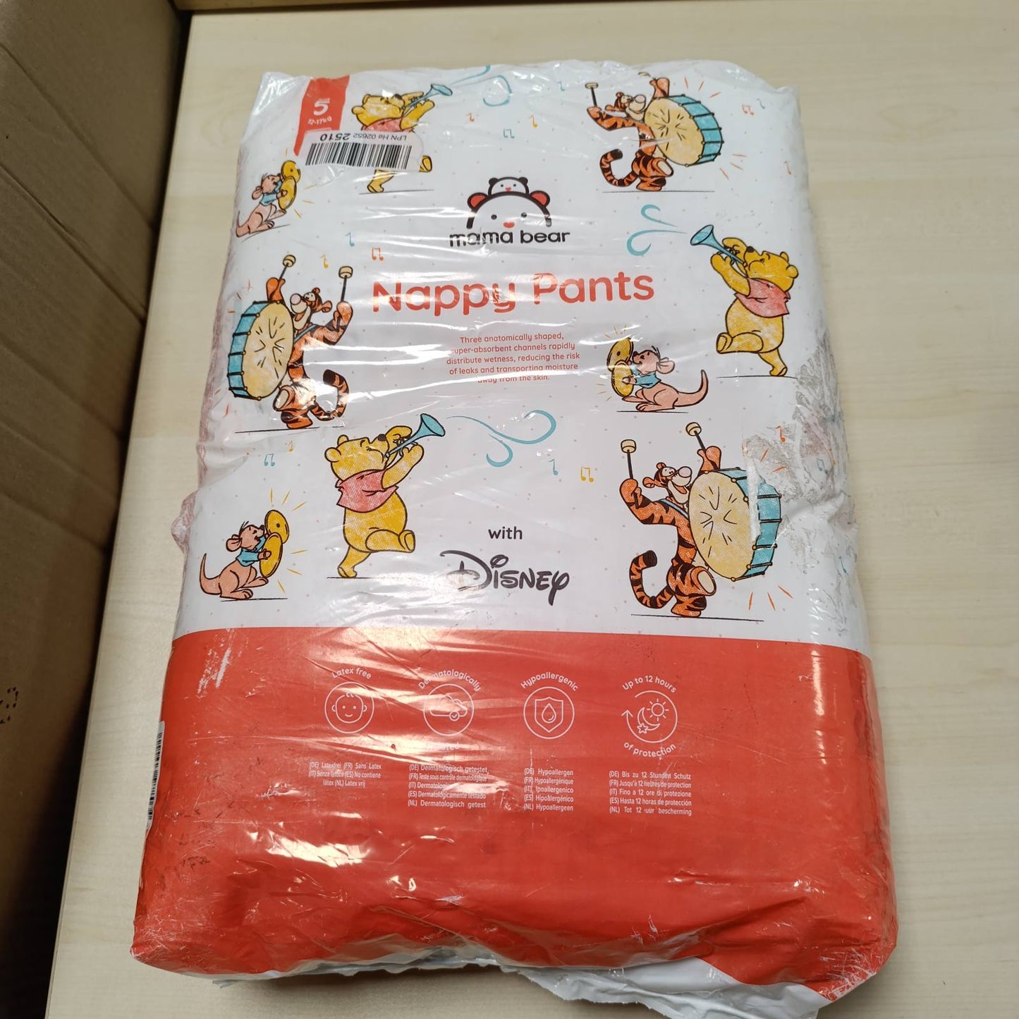 316725 - DISNEY Pantallona stërvitjeje, madhësia 5 (12-17 kg), 70 copë, të bardha