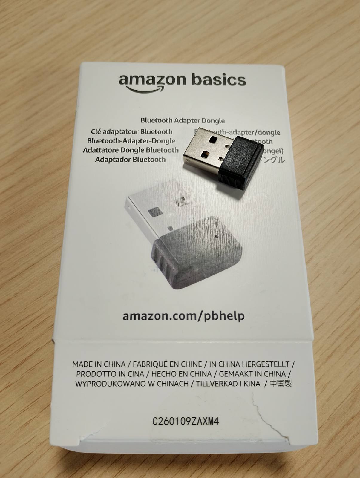 269468 - AMAZON BASICS Përshtatës USB Bluetooth 5.4, Marrës USB për PC, i pajtueshëm me Windows 11/10/8.1