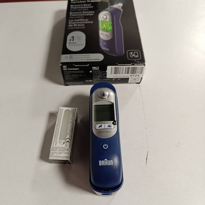 315780 - BRAUN Termometër veshi ThermoScan® 7+ | I pajtueshëm me aplikacionin Braun Family Care™ | Teknologjia Age Precision® | Ekran dixhital me kodim ngjyrash | I përshtatshëm për foshnje dhe fëmijë të vegjël