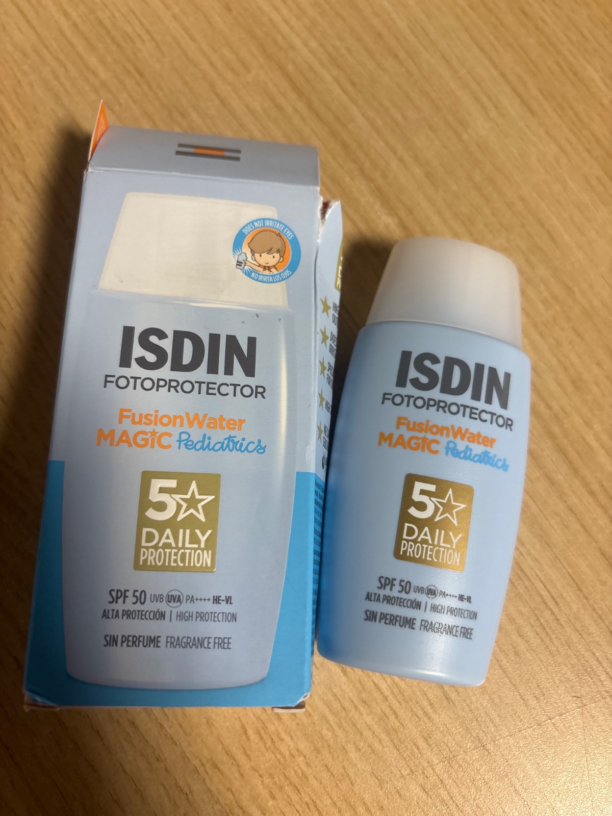 316913 - ISDIN Krem Dielli Fusion Water MAGIC Pediatrics SPF 50, Ultra i Lehtë për Fytyrën, 50 ml