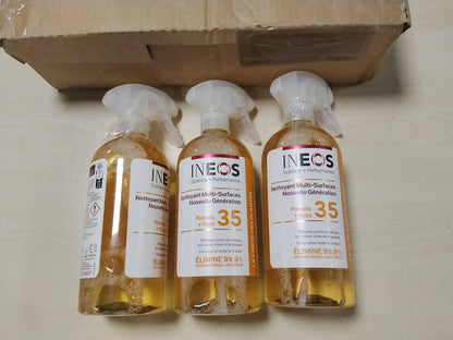 316697 - INEOS Sprej shumësipërfaqësor, aromë pomelo dhe juzu, Pako me 3 shishe (3 x 750ML)