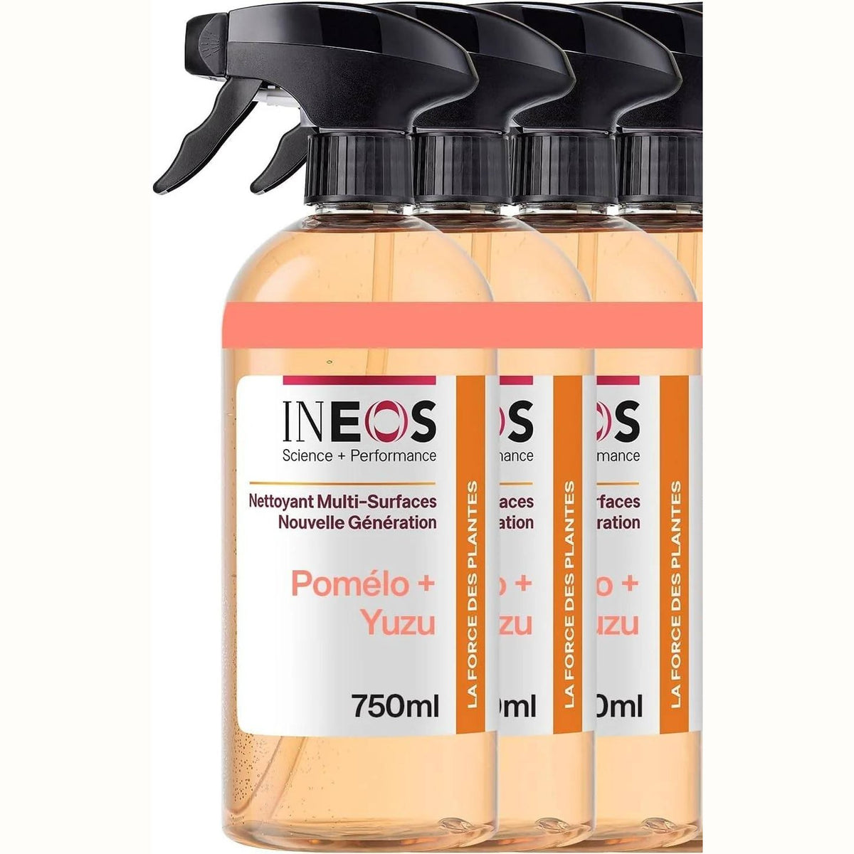 316697 - INEOS Sprej shumësipërfaqësor, aromë pomelo dhe juzu, Pako me 3 shishe (3 x 750ML)