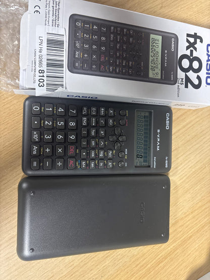 320462 - CASIO Kalkulator Shkencor FX-82MS-2, Funksionon me Bateri, Gri