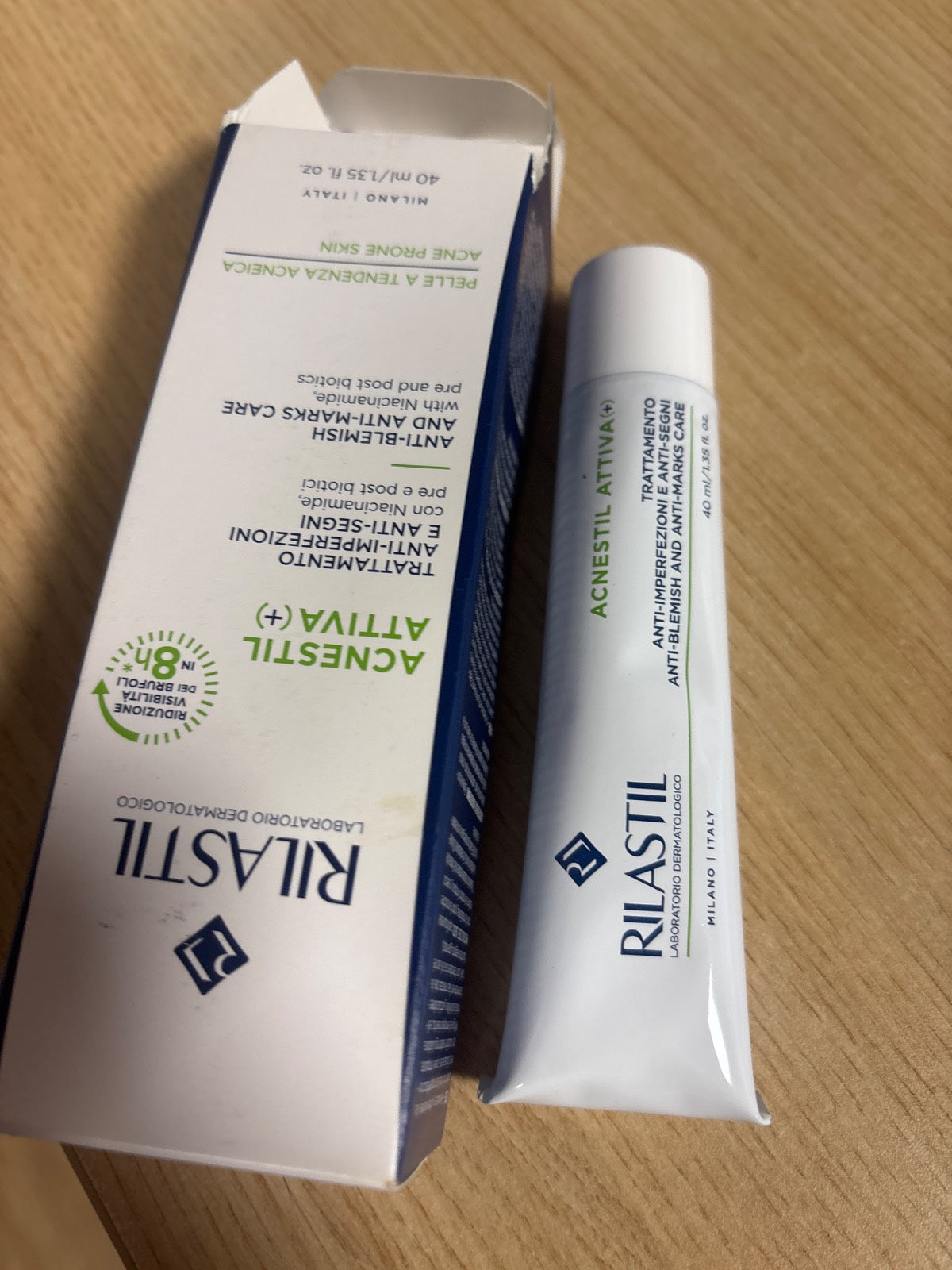 317501 - RILASTIL Krem Acnestil Attiva(+), trajtim kundër njollave për lëkurë të kombinuar, të yndyrshme dhe të prirur ndaj akneve, 40 ml