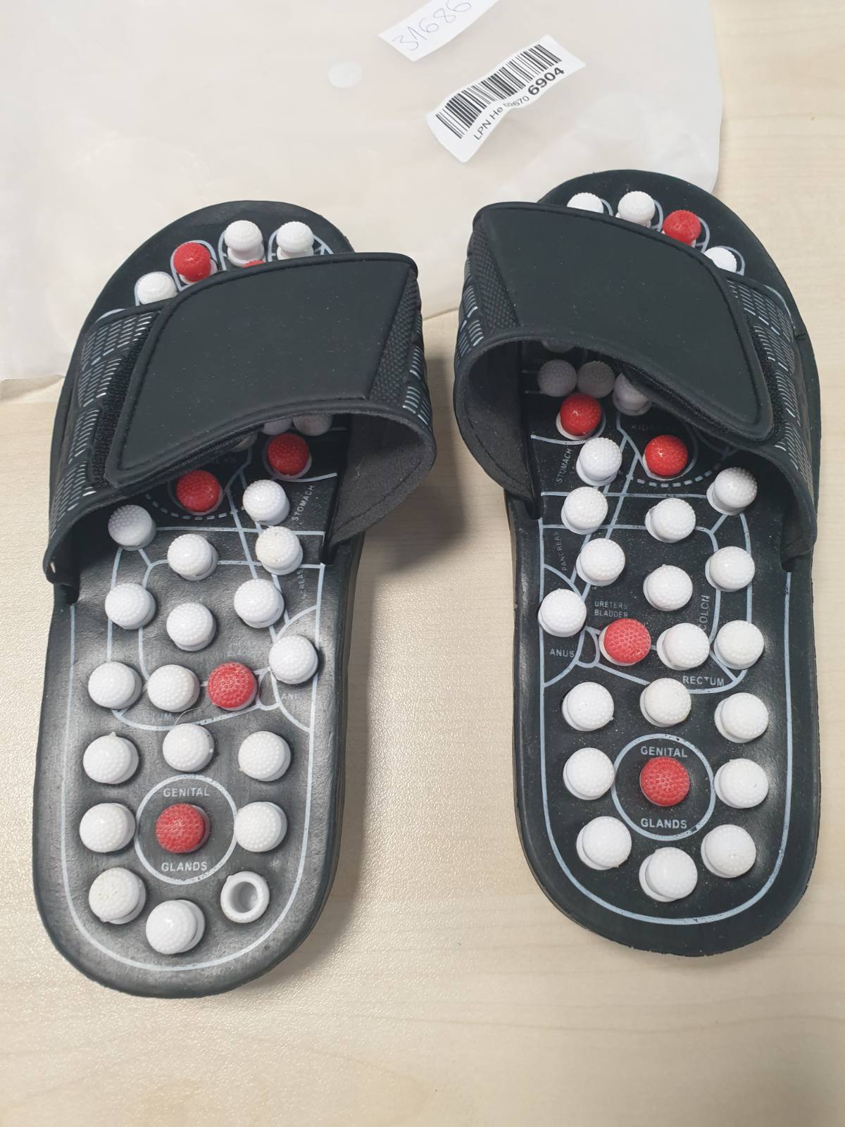 316867 - INNOVAGOODS Pantofla për Fasciitin Plantar, Pantofla për Akupunkturë, Madhësia S