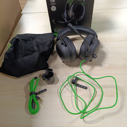 276325 - RAZER BlackShark V2 X - Kufje për sporte elektronike me tela shumëplatformëshe, Drajverë Triforce 50 mm, Anulim i Avancuar Pasiv i Zhurmës, Tingull Surround 7.1, Mikrofon Kardioid Hyperclear, e Zezë