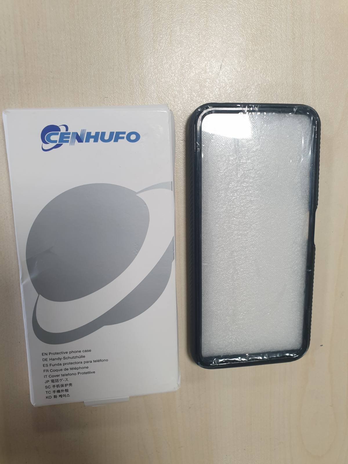 277042 - CENHUFO Mbrojtëse për Xiaomi Redmi Note 12 5G / Poco X5 5G, rezistente ndaj goditjeve, Mbrojtëse telefoni 360° nga të dyja anët, e zezë