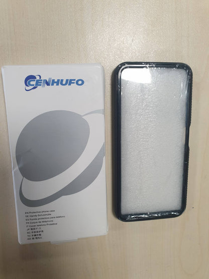 277042 - CENHUFO Mbrojtëse për Xiaomi Redmi Note 12 5G / Poco X5 5G, rezistente ndaj goditjeve, Mbrojtëse telefoni 360° nga të dyja anët, e zezë