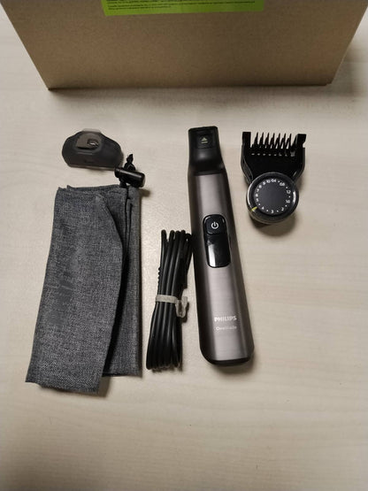 315585 - PHILIPS Makinë rroje elektrike OneBlade Pro 360, 2 tehe 360, 1 krehër 20 mm, 1 komplet trupi, 1 kuti e butë, QP6552/30