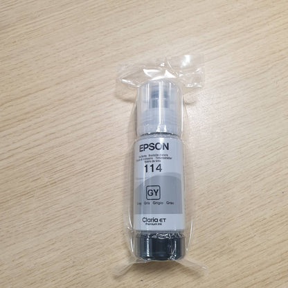 320241 - EPSON Shishe boje origjinale EcoTank 114, Gri, kapacitet i lartë – deri në 6,200 faqe, i pajtueshëm me modelet ET-8500 / ET-8550