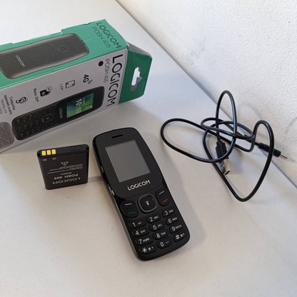 320159 - Telefon celular Posh 405 – Telefon 4G i zhbllokuar, Kartë SIM e dyfishtë, Ekran 1.77”, Jetëgjatësi baterie 200 orë, Kamera, Fener, Memorie e zgjerueshme 32GB, Portë USB-C, E zezë