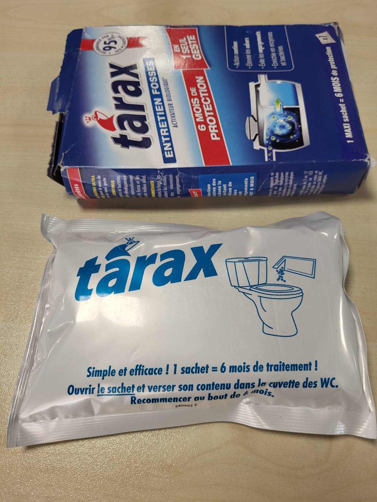 318821 - TARAX - Trajtim 6-mujor i Gropës Septike me Enzima dhe Baktere - 1 Qese Maxi