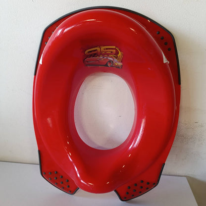 317637 - KEEEPER Kapëse tualeti për fëmijë Disney Cars, për fëmijë nga 18 muaj deri në 4 vjeç, me funksion anti-rrëshqitje, Ewa, e kuqe qershie