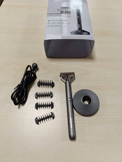 315331 - Makinë rroje elektrike dhe prerëse mjekre X-Blade, tehe ultra të mprehta, kokë fleksibile 50°, 4 krehëra nga 1 deri në 5 mm, bateri litiumi pa tel, 100% rezistente ndaj ujit, OT996E