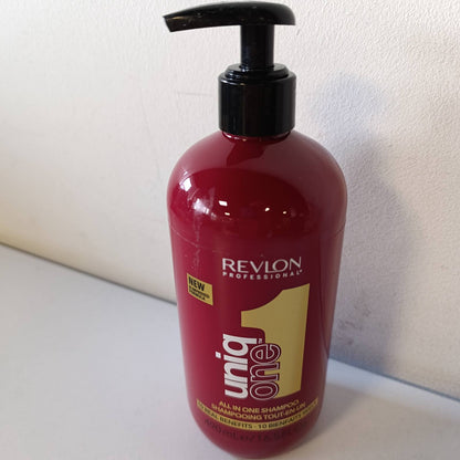 317894 - REVLON PROFESSIONAL Shampo UniqOne Gjithçka në një, 490 ml, Shampo ushqyese për pastrimin e flokëve dhe skalpit të kokës