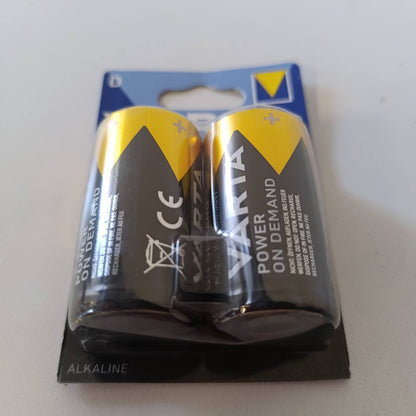 273650 - Bateri VARTA D Mono, pako me 2 bateri, Alkaline, ideale për aksesorë kompjuteri dhe pajisje inteligjente për shtëpinë