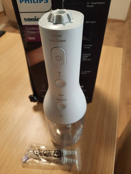 315464 - Spërkatës uji pa tel Sonicare Power Flosser 3000, i bardhë, HX3826/31