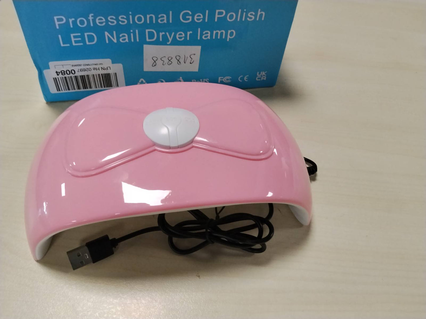 318838 - Llampa UV për thonj me xhel, me sensor automatik, Prizë USB