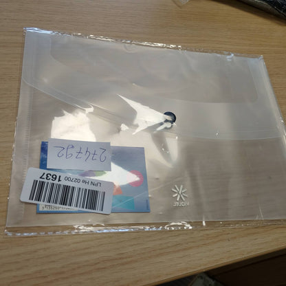 274792 - VIQUEL 017540-08 Qese Plastike për Dokumente A5 17 x 22 cm - Zarf i Sheshtë me Mbyllje me Kopje - Transparent