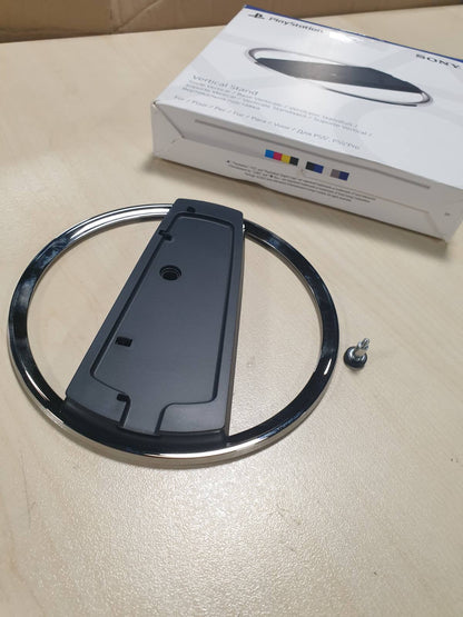 276669 - SONY Mbështetëse vertikale zyrtare për konsola standarde dhe dixhitale PlayStation 5", Montim i sigurt me vida, dizajn premium me përfundim kromi, ngjyra: e zezë