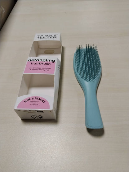 300953 - TANGLE TEEZER – Furçë flokësh Ultimate Detangler për flokë të lyer, të hollë, qime të buta me dy nivele, ngjyrë benzine e errët