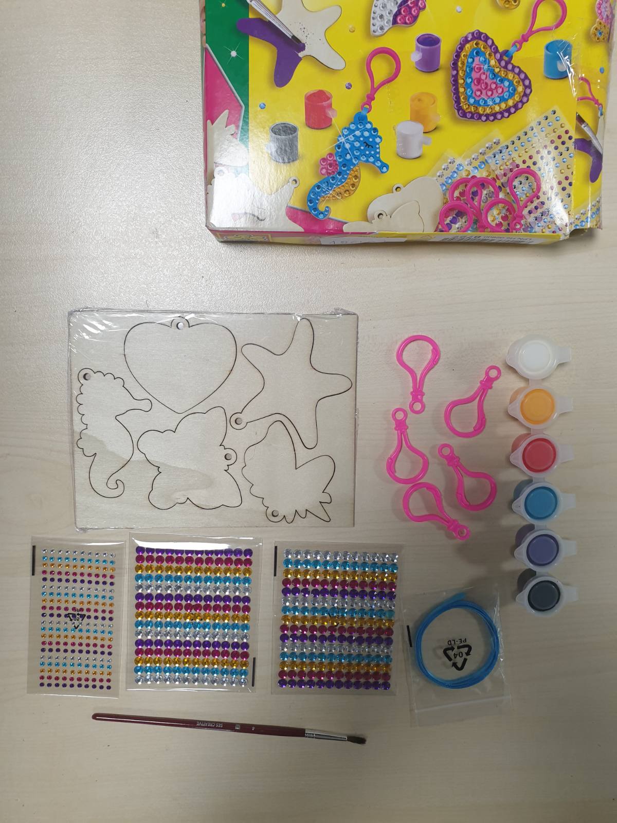 186473 - SES CREATIVE Varëse Çelësash 14702 me Mozaik Diamanti - Set Dekorimi dhe Punime Artizanale Krijuese, Ngjyra të Ndryshme