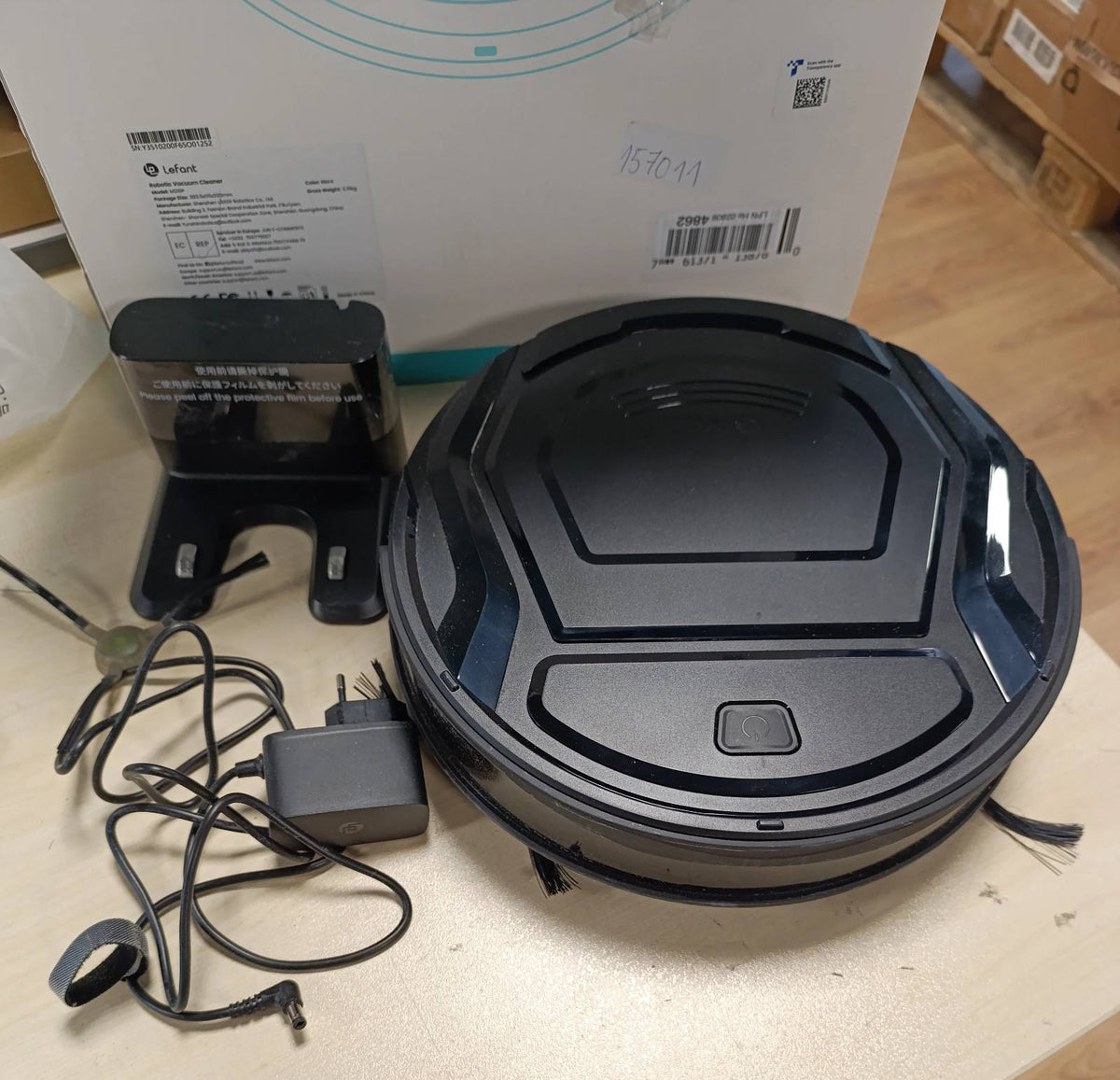 157011 - LEFANT ROBOT - Fshesë Robotike me Kapacitet Suge 2200Pa, Pa Ngatërresa, Trup i Hollë 7.6 cm, Vetë-Karikuese, Përkrah Wi-Fi/Aplikacion/Alexa, Kohë Punë 120 Minuta, 6 Modele Pastrimi, Ideal për Dysheme të Forta dhe Qime Kafshësh Shtëpiake