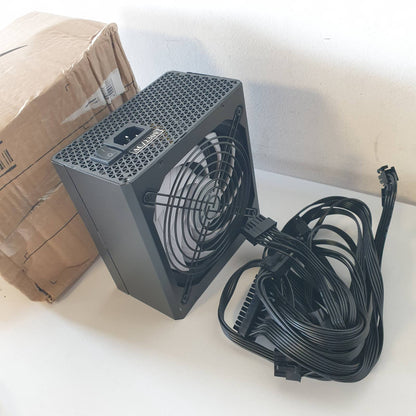 309642 - TACENS RADIX VII AG 700 - Furnizim me Energji ATX 700W, Plotësisht Modular, Garanci 10-Vjeçare, Ngjyrë Argjendi, 80 Plus, Efikasitet +87%, Ventilator FDB 140 mm, Kondensatorë Japonezë 105°C, i Zi