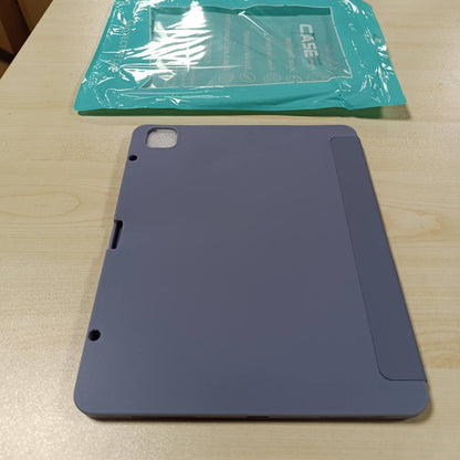 266942 - GCABXY Mbështjellës për iPad Pro 12.9 inç, gjenerata e 6-të/5-të/4-t (2022/2021/2020) me mbajtëse lapsi, Mbrojtje e butë TPU, Gjumë/Zgjim automatik, Vjollcë