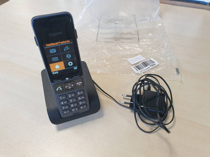 295602 - GIGASET Comfort 520 Telefon DECT pa tel, dizajn elegant, cilësi audio e shkëlqyer, mbrojtje thirrjesh, libër adresash 200 kontakte, ngjyrë e zezë titaniumi [versioni gjerman]
