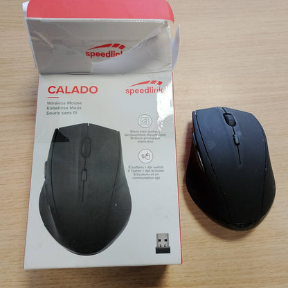 273659 - SPEEDLINK CALADO Silent Mouse - Maus pa Tel i Heshtur, Butona të Heshtur, i Zi