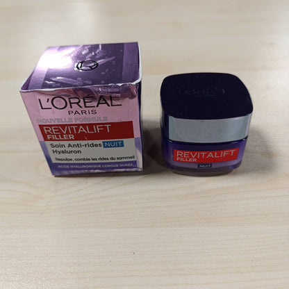 317847 - L'ORÉAL PARIS Krem nate kundër rrudhave dhe rimbushës i vëllimit, I përqendruar në acid hialuronik, 50 ml